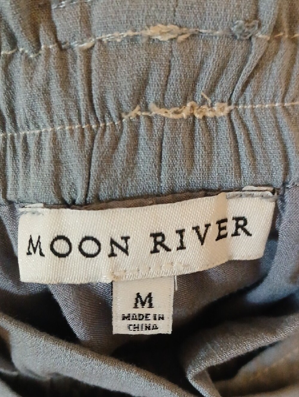 Moon River Light Gray Paperbag Cargo Shorts with Belt - Picture 2 of 5